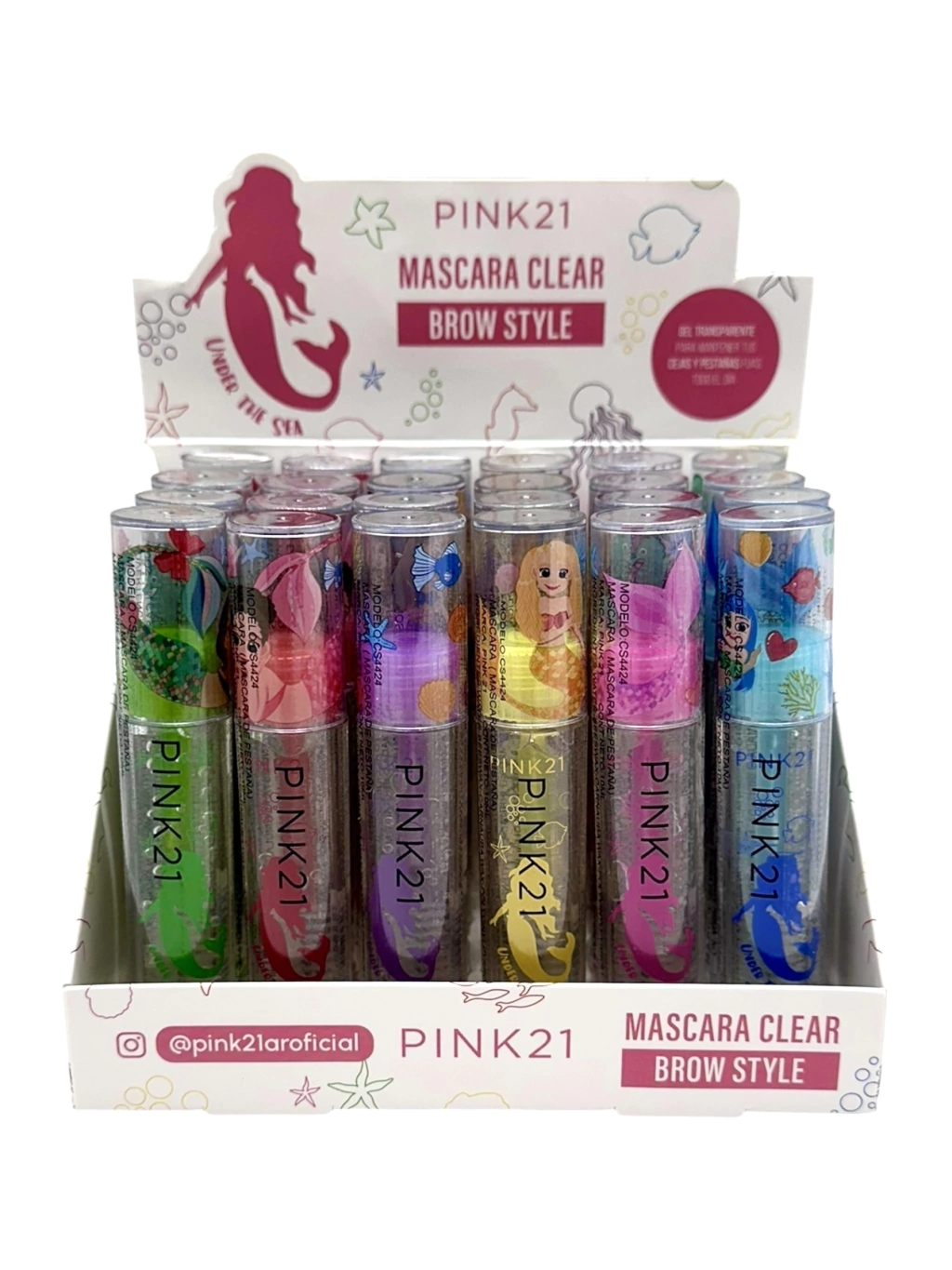 Mascara de cejas en gel Clear Brow Style Pink21